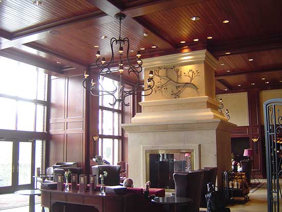 The Lobby of Banff Rimrock Resort located in Canadian Rocky Mountains