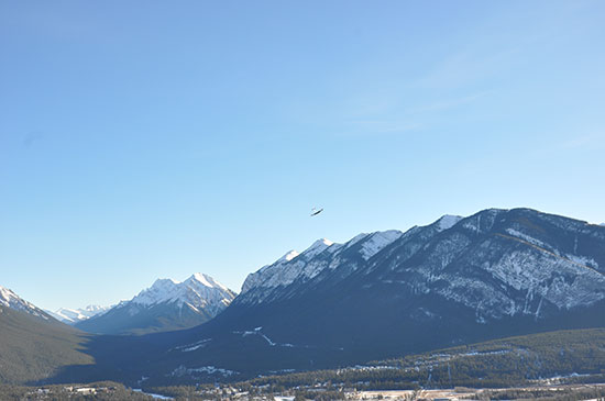 Drone fly over Banff Norquay Meadow