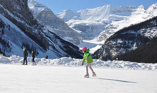 Skating with Ice ueen on Lake Louise